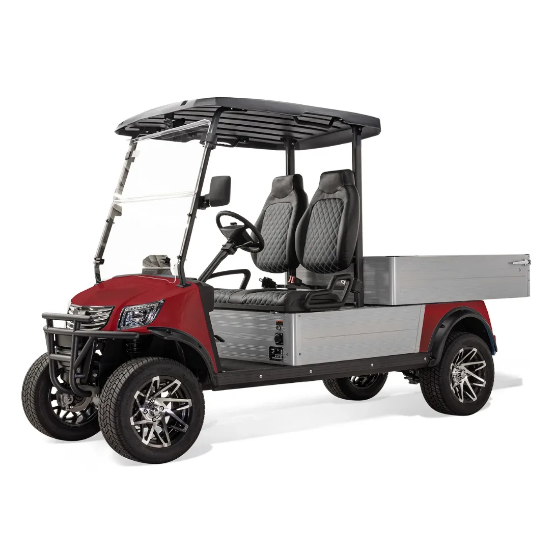 Massimo MVR Cargo Max Lithium electric utility vehicle in Ultra Red